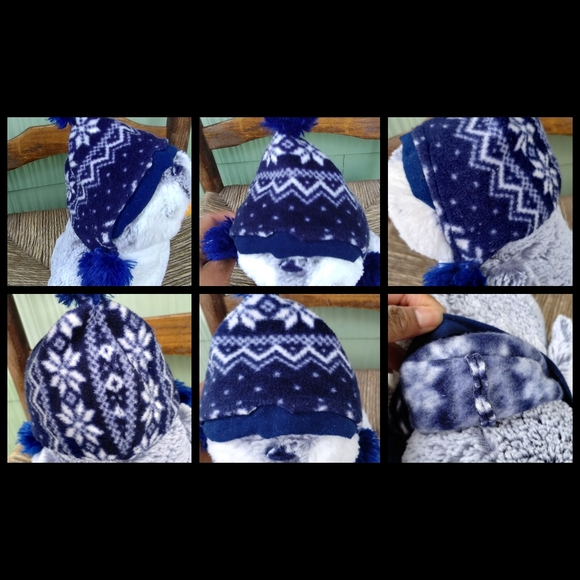 Aurora Pompom 8" Penguin Plush from World (Blue Hat) - Picture 9 of 15